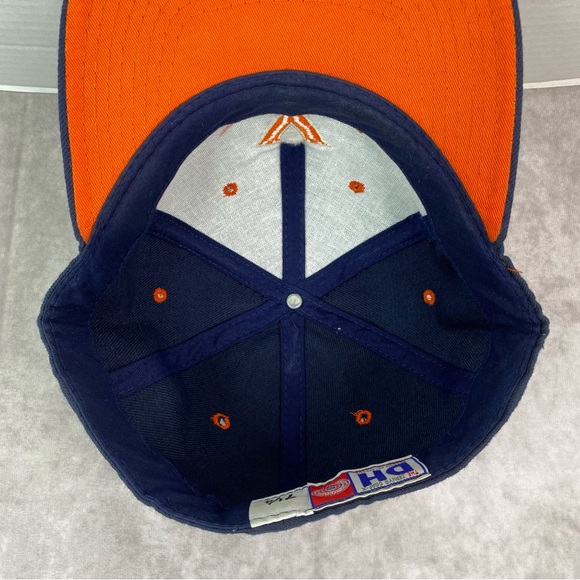 Vintage Virginia Cavaliers Hat 7 1/4 Navy Zephyr Retro Logo College Fitted Cap - Picture 10 of 11